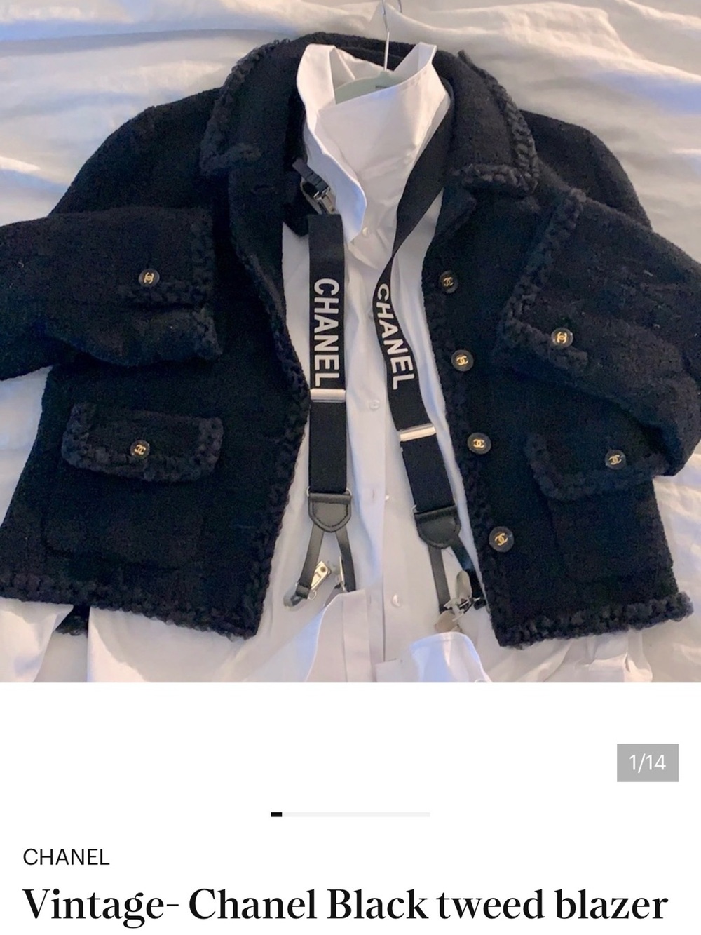 Chanel black blazer